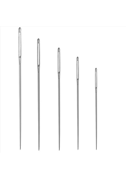 60PCS Büyük Göz Dikiş Keskin Kalın Iğneler 5 Boyutta Paslanmaz Çelik Dikiş Iğneleri Nakış ve El Dikişi Için (Yurt Dışından) fırsatları