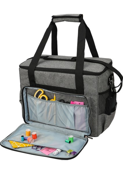 Dikiş Makinesi Depolama Organizatörü Dikiş Makinesi Çantası Seyahat Tote Çanta Çoğu Standart Dikiş Makinesi ve Aksesuarları Gri (Yurt Dışından) modelleri