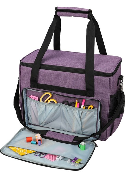 Dikiş Makinesi Depolama Organizatörü Dikiş Makinesi Çantası Seyahat Tote Çanta Çoğu Standart Dikiş Makinesi ve Aksesuarları Gri (Yurt Dışından) indirimleri