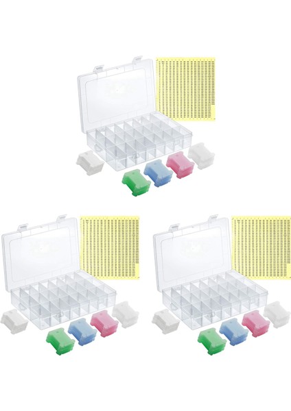 456PCS Nakış Iplik Bobinleri Çapraz Dikiş Organizatör Kutusu ve Diş Ipi Numarası Çıkartma Dahil Çapraz Dikiş Aksesuarları (Yurt Dışından)