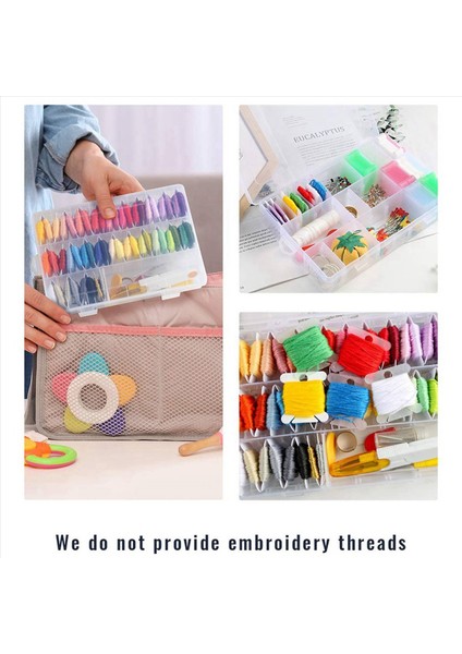 456PCS Nakış Iplik Bobinleri Çapraz Dikiş Organizatör Kutusu ve Diş Ipi Numarası Çıkartma Dahil Çapraz Dikiş Aksesuarları (Yurt Dışından) indirimleri