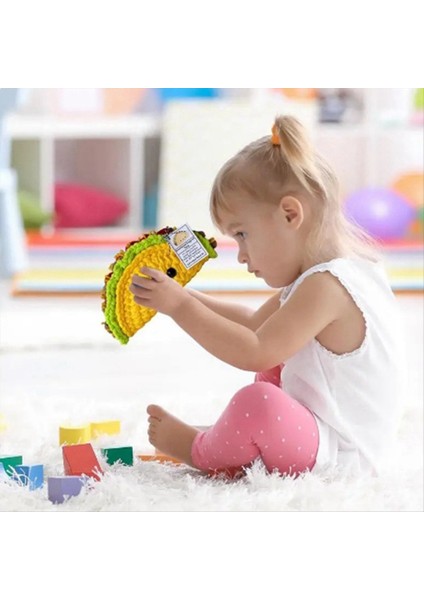 Tığ Işi Bebek Küçük Duygusal Destek Tığ Işi Mini Taco Karikatür Sevimli Tığ Işi Bebek Taco Peluş Tezahürat Oyuncak Örme Bebek (Yurt Dışından) indirimleri