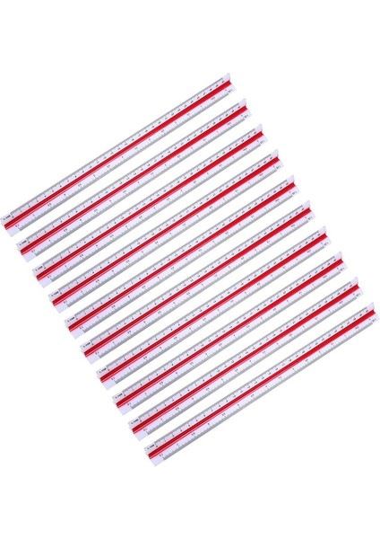 10X 1 20 1 25 1 50 1 75 1 100 1 125 Plastik Üçgen Ölçekli Cetvel (Yurt Dışından) fiyatları