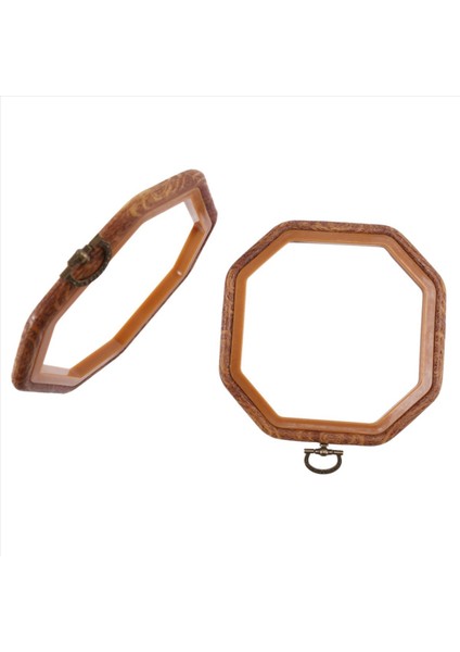 20PCS Sekizgen Nakış Çemberleri Taklit Edilmiş Ahşap Çapraz Dikiş Hoop Set Ekran Çerçevesi Sanat El Sanatları Handy Dikiş ve Asma (Yurt Dışından) modelleri