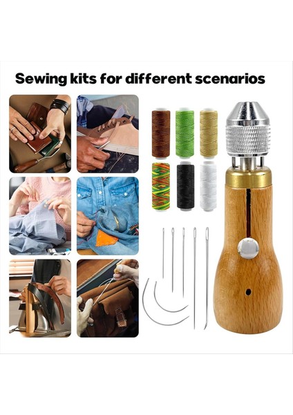 27PCS Dikiş Koni Seti Deri Dikiş Konisi Seti El Dikiş Aletleri Tuval Onarım Seti Kumaş Dıy Craft (Yurt Dışından) fırsatları