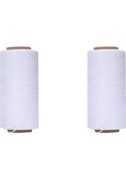 2pcs 260M 150D 1mm Deri Dikiş Mumlu Balmumu Iplik El Iğne Kablosu Zanaat Dıy Yeni Renk Beyaz (Yurt Dışından)