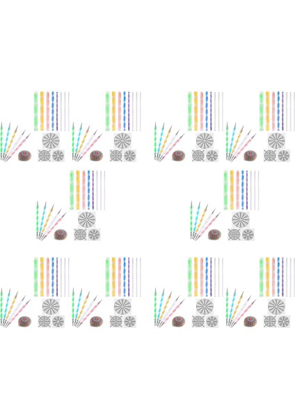 160 Pcs Mandala Kaynaklar Için Dotting Araçları Mandala Şablonları Kit Ball Stylus Kil Heykel Oyma Araçları (Yurt Dışından)