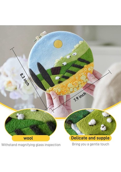 2 Iğne Keçe Kitleri Iğne Keçeli Başlangıç Kiti Yün Keçe Malzemeleri Talimatlar Iğne Keçe Pedleri Keçe Iğneleri W351+W407 (Yurt Dışından) indirimleri