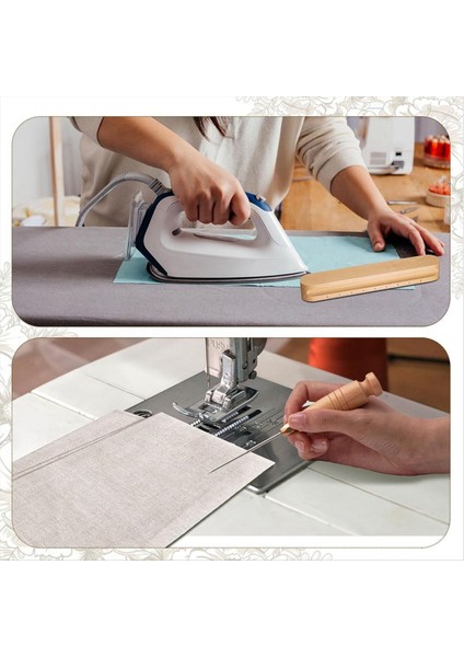 4 Adet Terziler Clapper Dikiş Rulosu ve Presleme Aracı Dikişli Kapit Yoksusu Kayın Ahşap Dikiş Kapitone Aracı Seti (Yurt Dışından) indirimleri