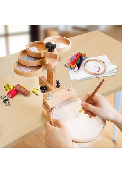 Ayarlanabilir Nakış Çember Standı Needlepoint Dikiş Zanaat Için Nakış Çember Tutucu Evrensel Çember Için Sağlam Tur Standı (Yurt Dışından) fiyatları
