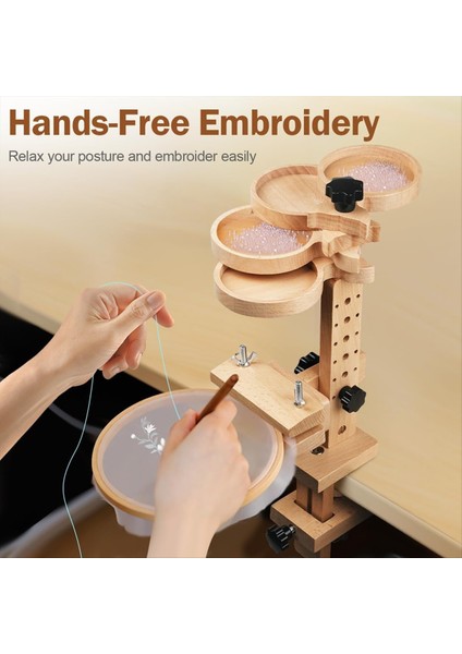 Ayarlanabilir Nakış Çember Standı Needlepoint Dikiş Zanaat Için Nakış Çember Tutucu Evrensel Çember Için Sağlam Tur Standı (Yurt Dışından) modelleri