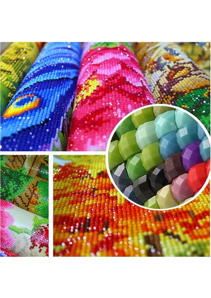 Dıy Elmas Boyama ile Sayı Kitleri Boyama Koi Balık Havuzu Lotus Boya ile Elmas Sanatları Tam Matkap Tuval Resimleri (Yurt Dışından) modelleri