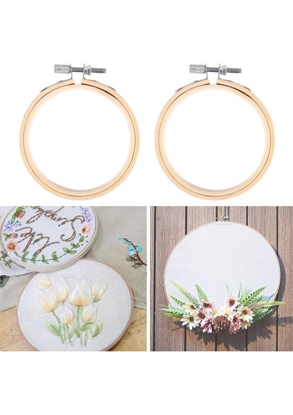 20 Adet 3 Inç Bambu Nakış Çemberleri Yuvarlak Ahşap Daire Çapraz Dikiş Çember Yuvarlak Halka Sanat Zanaat Kullanışlı Dikiş (Yurt Dışından) fiyatları