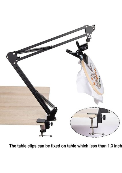 Ayarlanabilir Metal Nakış Çember Standı Katlanır Nakış Çember Tutucu ve 16 Adet Nakış Iğnesi (Yurt Dışından) fırsatları