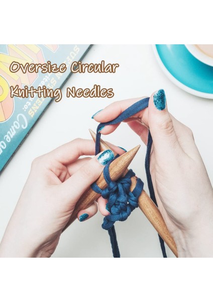 3pc Ahşap Dairesel Örgü Iğneleri 15/20/25MM Doğal Ahşap Jumbo Iğnesi Tıknaz Iplik Dev Dairesel Örgü Iğnesi (Yurt Dışından) fırsatları