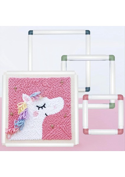 3 Paket Kare Nakış Çemberleri Çapraz Dikiş Çemberleri Yumruk Iğne Çemberleri Nakış Kapitone Çerçevesi Gösterildiği Gibi (Yurt Dışından) fırsatları