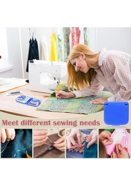 2 Paket Mini Seyahat Dikiş Kiti Taşınabilir Dikiş Kiti Kutusu Dıy Dikiş Malzemeleri Plastik Dikiş Alet Kitleri (Mavi ve Pembe) (Yurt Dışından) fırsatları