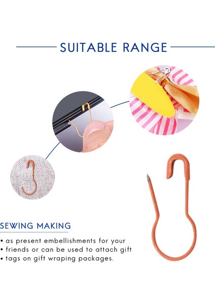 2000 Pcs Ampul Kabak Pimleri- Metal Calabash Pimleri Örme Dikiş Işaretleri Için Armut Şekla Pimleri (Yurt Dışından) fiyatları