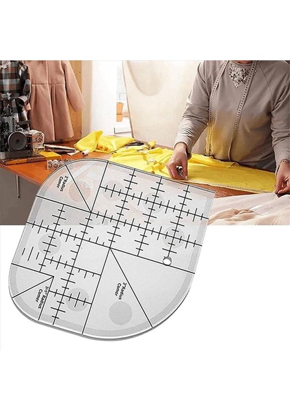 2x Yaratıcı Kavisli Köşe Kesici Yorgan Cetveli Dikiş Patchwork Cetvel Dikiş Şablonu Patchwork Aracı Dıy Dikiş Malzemeleri (Yurt Dışından) fırsatları