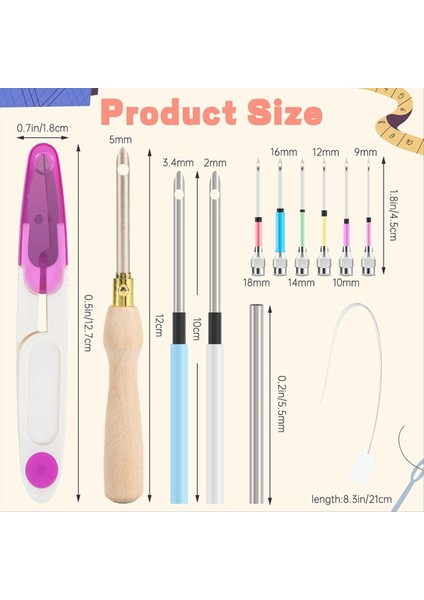 13 Adet Yumruk Iğne Kiti Yumruk Iğne Aleti Ayarlanabilir Yumruk Iğne Nakış Kitleri Ahşap Tutam Dişi Diş Ipi Için Kalem (Yurt Dışından) fiyatları
