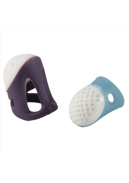 2 Dikiş Yüksük Silikon Pim Iğneleri Yüksük Rahat Kaymaz Parmak Koruyucusu Seti (Yurt Dışından) modelleri