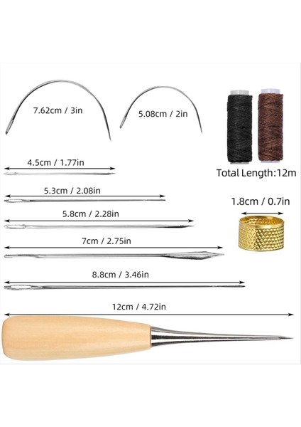 11 Adet Deri Dikiş Alet Kiti Deri Zanaat Dikiş Dikiş Kiti Dıy El Sanatları Tuval Deri Onarım (Yurt Dışından) fiyatları