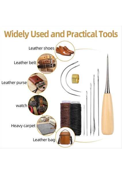 11 Adet Deri Dikiş Alet Kiti Deri Zanaat Dikiş Dikiş Kiti Dıy El Sanatları Tuval Deri Onarım (Yurt Dışından) modelleri