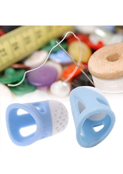 4 Dikiş Yüksük Silikon Pim Iğneleri Yüksük Rahat Kaymaz Parmak Koruyucusu (Yurt Dışından) fırsatları