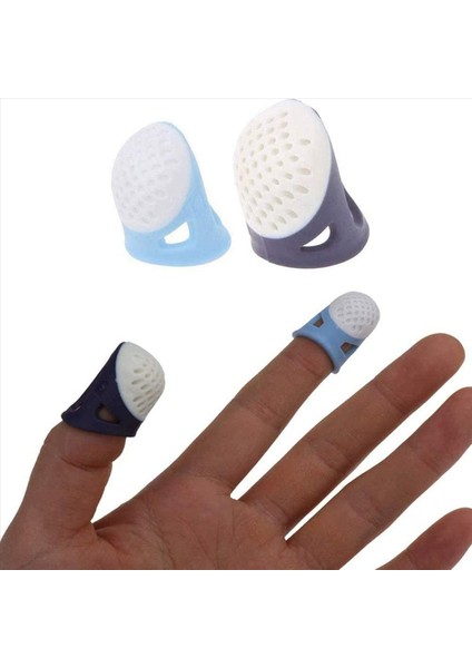 4 Dikiş Yüksük Silikon Pim Iğneleri Yüksük Rahat Kaymaz Parmak Koruyucusu (Yurt Dışından) indirimleri