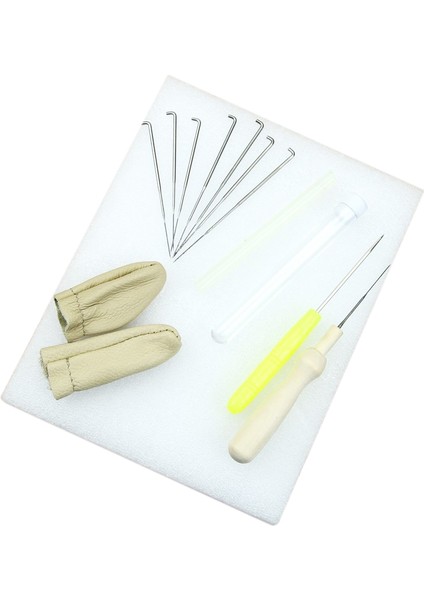 1set Iğne Keçesi Başlangıç Kiti Yün Keçe Araçları Mat + Iğne + Aksesuar Zanaat (Yurt Dışından)