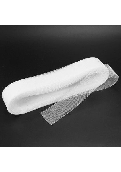 5pcs 50MM 50 mm 50 Metre Düz Sert Sade Sert Crinoline At Kılı Örgü Gelinlik/şapka Dikiş Aksesuarları Için Örgü-Beyaz (Yurt Dışından) modelleri