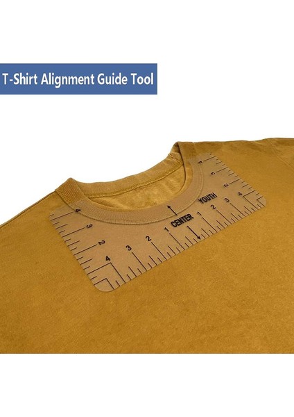 Vinil Için T-Shirt Cetvel Kılavuzu Hizalama Aracı Grafik Tişört Merkezleme Aracı Için Hizalama Aracı (Clear ve Şeffaf) (Yurt Dışından) fiyatları