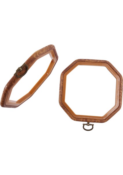 8pcs Sekizgen Nakış Çemberleri Taklit Edilmiş Ahşap Çapraz Dikiş Hoop Set Ekran Çerçevesi Sanat El Sanatları Handy Dikiş ve Asma (Yurt Dışından) fırsatları