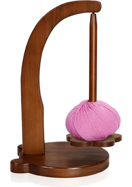 Örme ve Tığ Işi Için Hanawood Iplik Tutucu Örgü Aşıkları Için Tığ Si Tığ Işi Için Ahşap Iplik Döner (Yurt Dışından)