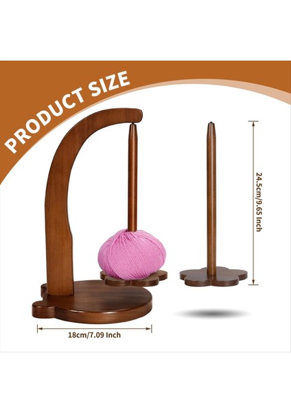 Örme ve Tığ Işi Için Hanawood Iplik Tutucu Örgü Aşıkları Için Tığ Si Tığ Işi Için Ahşap Iplik Döner (Yurt Dışından) fiyatları