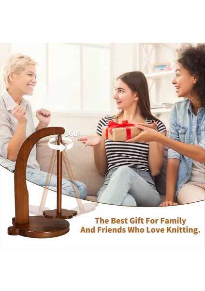 Örme ve Tığ Işi Için Hanawood Iplik Tutucu Örgü Aşıkları Için Tığ Si Tığ Işi Için Ahşap Iplik Döner (Yurt Dışından) fırsatları