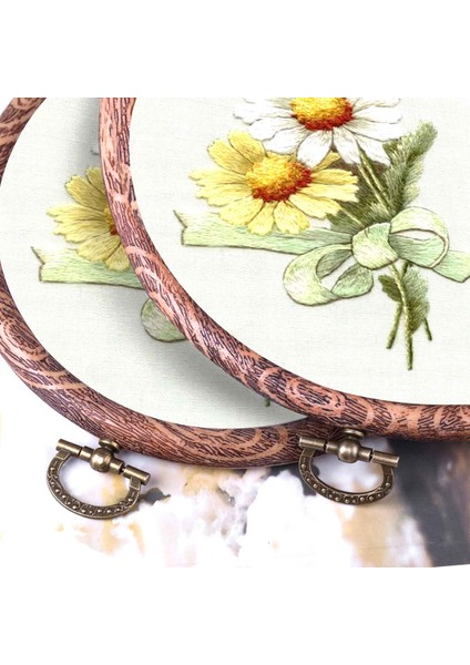 5 Adet Nakış Çemberleri Taklit Edilen Ahşap Nakış Dairesi Yuvarlak Ekran Çerçeve Çemberi Sanat Zanaat Dikiş ve Asılı (Yurt Dışından) modelleri