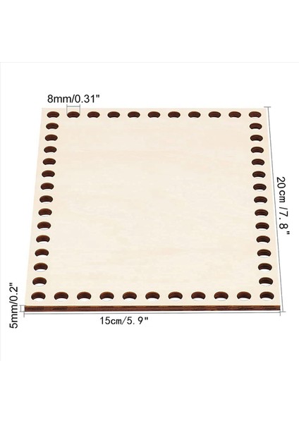 2pcs 7 8x5 9 Inç Doğal Ahşap Sepet Tabanı Dikdörtgen Boş Tığ Işi Sepet Ahşap Taban Dıy Sepet Dokuma Malzemeleri (Yurt Dışından) modelleri