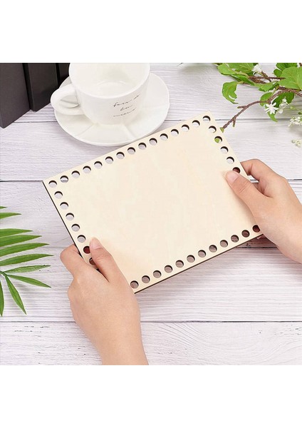 2pcs 7 8x5 9 Inç Doğal Ahşap Sepet Tabanı Dikdörtgen Boş Tığ Işi Sepet Ahşap Taban Dıy Sepet Dokuma Malzemeleri (Yurt Dışından) fırsatları