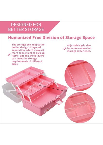 12 Inç Üç Katmanlı Çok Amaçlı Saklama Kutusu Katlama Alet Kutusu/sanat ve El Sanatları Kılıfı/dikiş Malzemeleri Organizatör (Yurt Dışından) modelleri