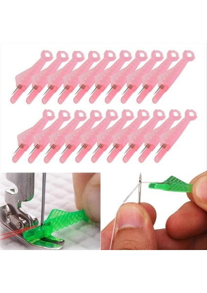 Balık Ağız Dikiş Makinesi Iğnesi Threader 2024 Yükseltme Otomatik Dikiş Iğnesi Iş Parçacığı Aracı Pembe 100 Pcs (Yurt Dışından) indirimleri