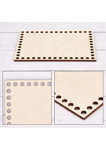 4pcs 7 8x5 9 Inç Doğal Ahşap Sepet Tabanı Dikdörtgen Boş Tığ Işi Sepet Ahşap Taban Dıy Sepet Dokuma Malzemeleri (Yurt Dışından) indirimleri