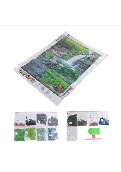 5d Elmas Boyama Şelale Manzarası Balık Çapraz Dikiş Diy Elmas Nakış Peyzajı Tam Rhinestones Ev Dekor (Yurt Dışından) fiyatları