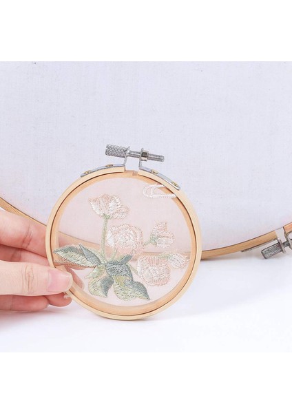 40 Parça 3 Inç Bambu Nakış Çemberleri Yuvarlak Ahşap Daire Çapraz Dikiş Çember Yuvarlak Halka Sanat Zanaat Kullanışlı Dikiş (Yurt Dışından) modelleri