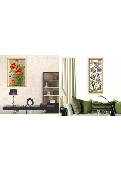 2 Set Dıy El Yapımı Iğne Işi Sayılmış Çapraz Dikiş Seti Nakış KITI-H325 ve H458 (Yurt Dışından) fiyatları