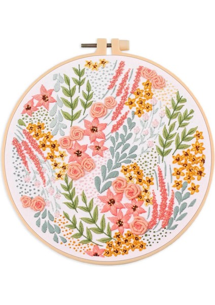 Yeni Başlayanlar ve Nakış Meraklıları Için Nakış Kiti Iplik Iğneleri ile Çiçek Peyzajı Içerir (Yurt Dışından)