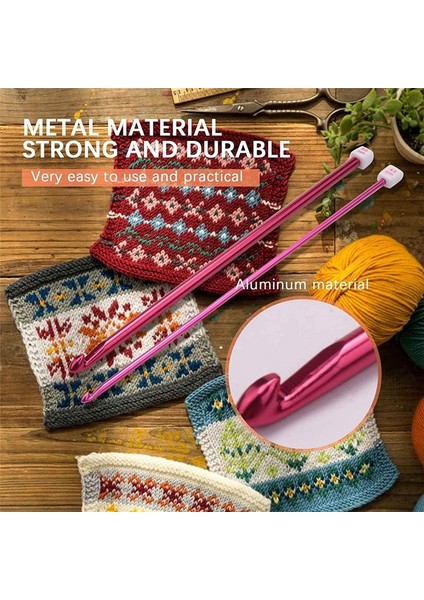 Tunus Tığ Işi Kancalar 2-8 mm Alüminyum Afgan Tığ Kancaları 3 5-12 mm Plastik Kablo Dokuma Örgü Örgü Iğne Seti (Yurt Dışından) indirimleri