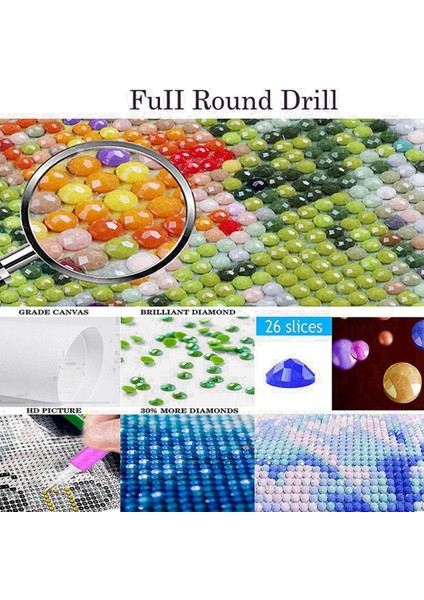 Dıy Demon Slayer Elmas Boyama Elmas Nakış Yuvarlak Reçine Elmas Çapraz Dikiş Ev Duvar Dekor 30X40CM (Yurt Dışından) modelleri