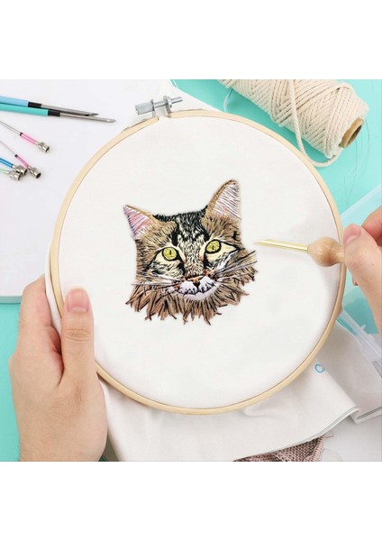 Yumruk Iğne Kiti Nakış Punch Ayarlanabilir Iğne Kiti Yumruk Iğne Kiti Nakış Ipi Dikiş Yeni Başlayanlar Için (Yurt Dışından) indirimleri