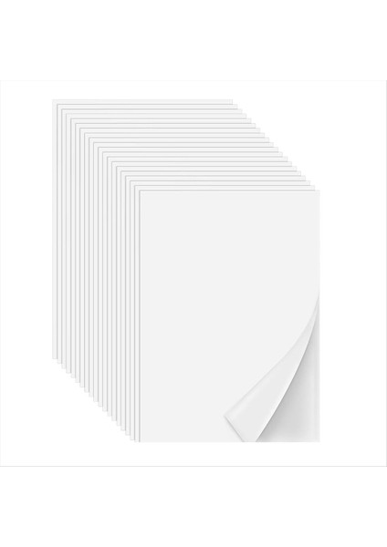 Yapıştırıcı Tabakaları Üzerinde Demir 20PCS Çift Taraflı Isı Eriyik Kumaş Sayfası A4 Boyutu Eriyebilir Yapıştırıcı Tabakalar Eriyebilir Arayüz (Yurt Dışından)